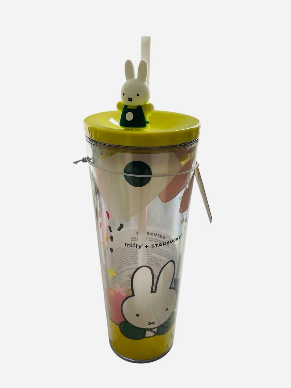 Miffy + Starbucks Tumbler with Miffy Barista Straw Topper NWT